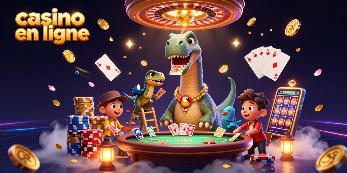 Jouez à des jeux divertissants dans un casino en ligne avec des personnages animés et des éléments captivants.