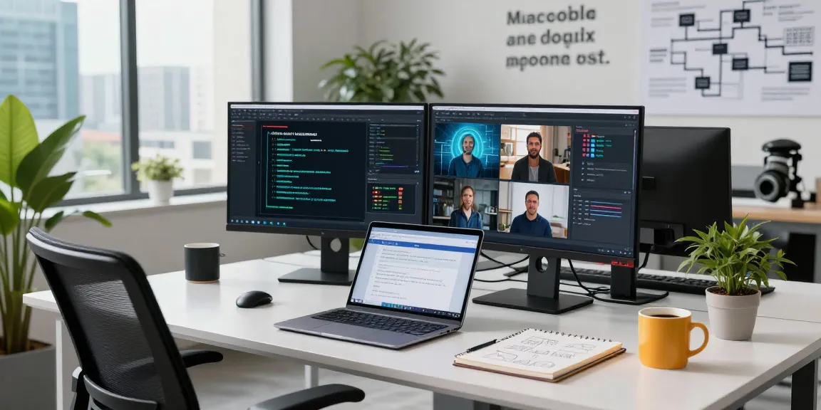 AI detector tool in use by a computer scientist analyzing images in a modern workspace.