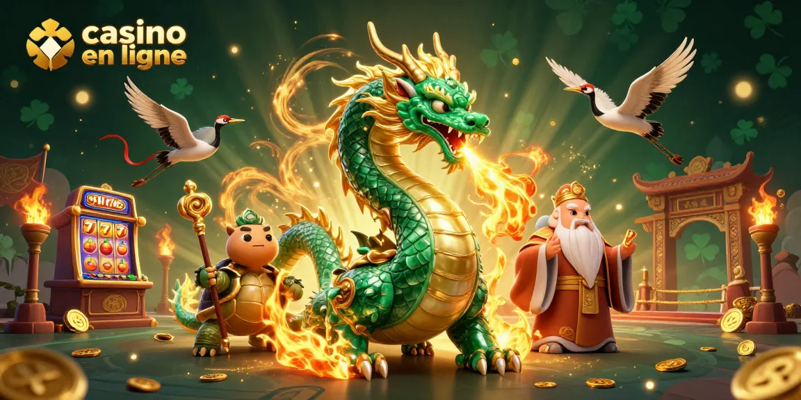 Capturer l'expérience de casino en ligne avec la magie d'un dragon et un sage.