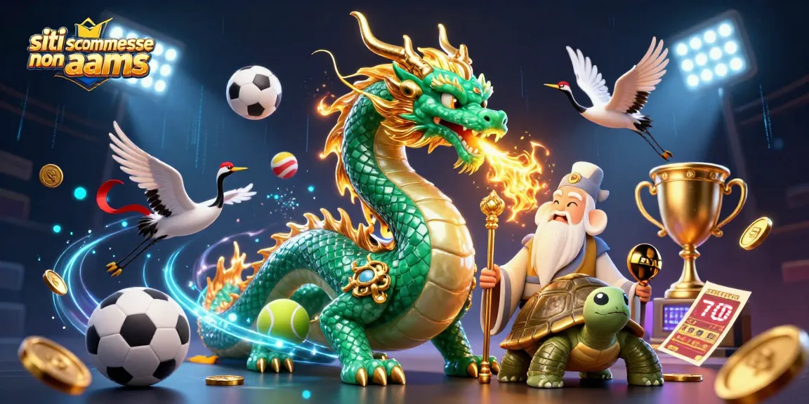 Siti scommesse non AAMS: gioca con il drago fortunato e simboli avvincenti degli sport.