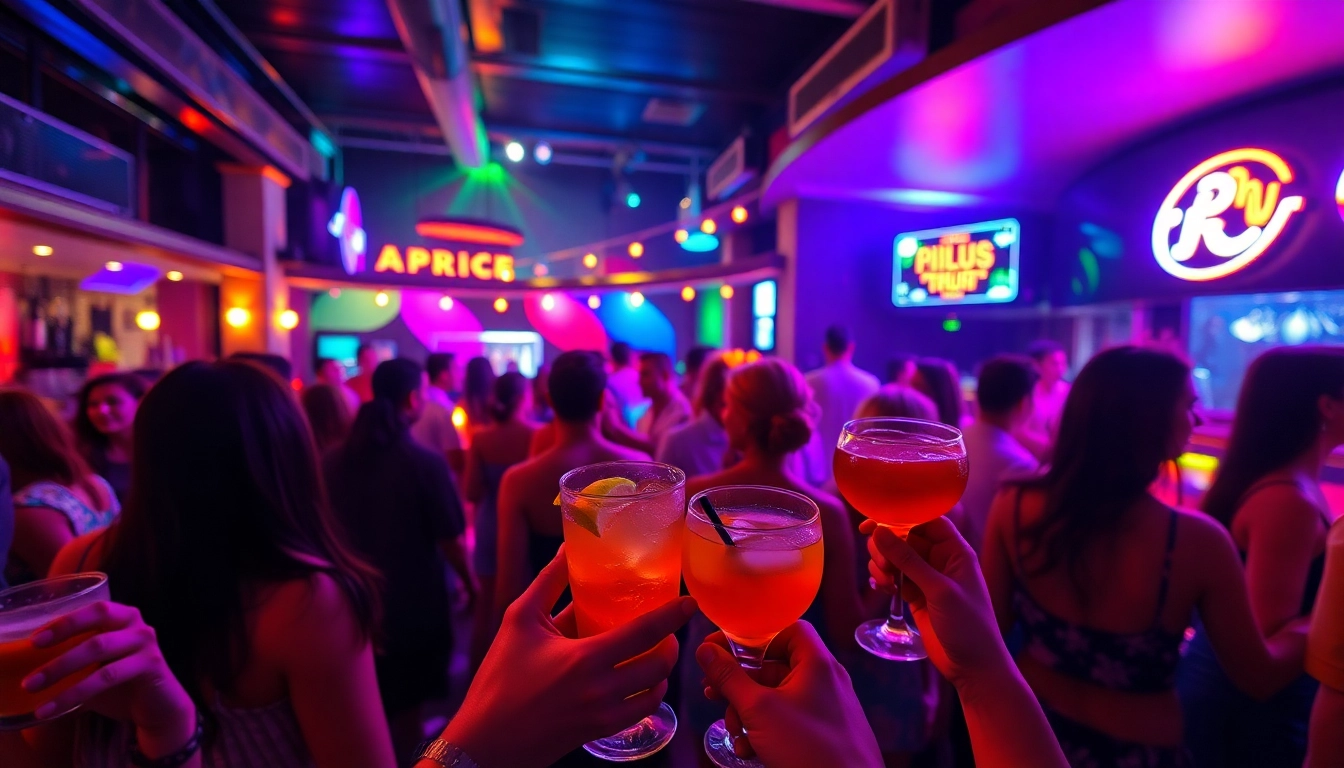 Experience the vibrant puerto rico nightlife filled with dancing, colorful lights, and lively atmosphere.