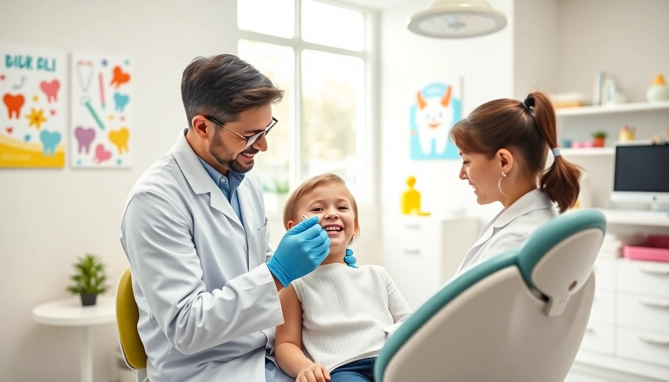 Kids orthodontic assessment Hawthorn with a joyful child interacting with a caring orthodontist.