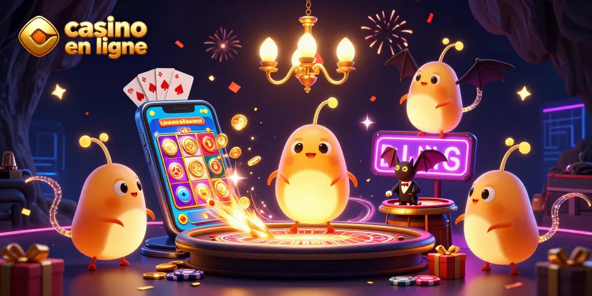 Jouez dans le casino en ligne avec des vers luisants illuminant un décor festif et dynamique.