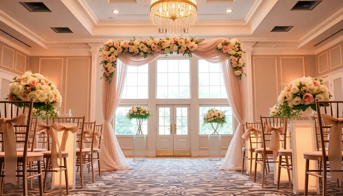 Stunning Jacksonville Wedding Venue setup with floral details and elegant decor.