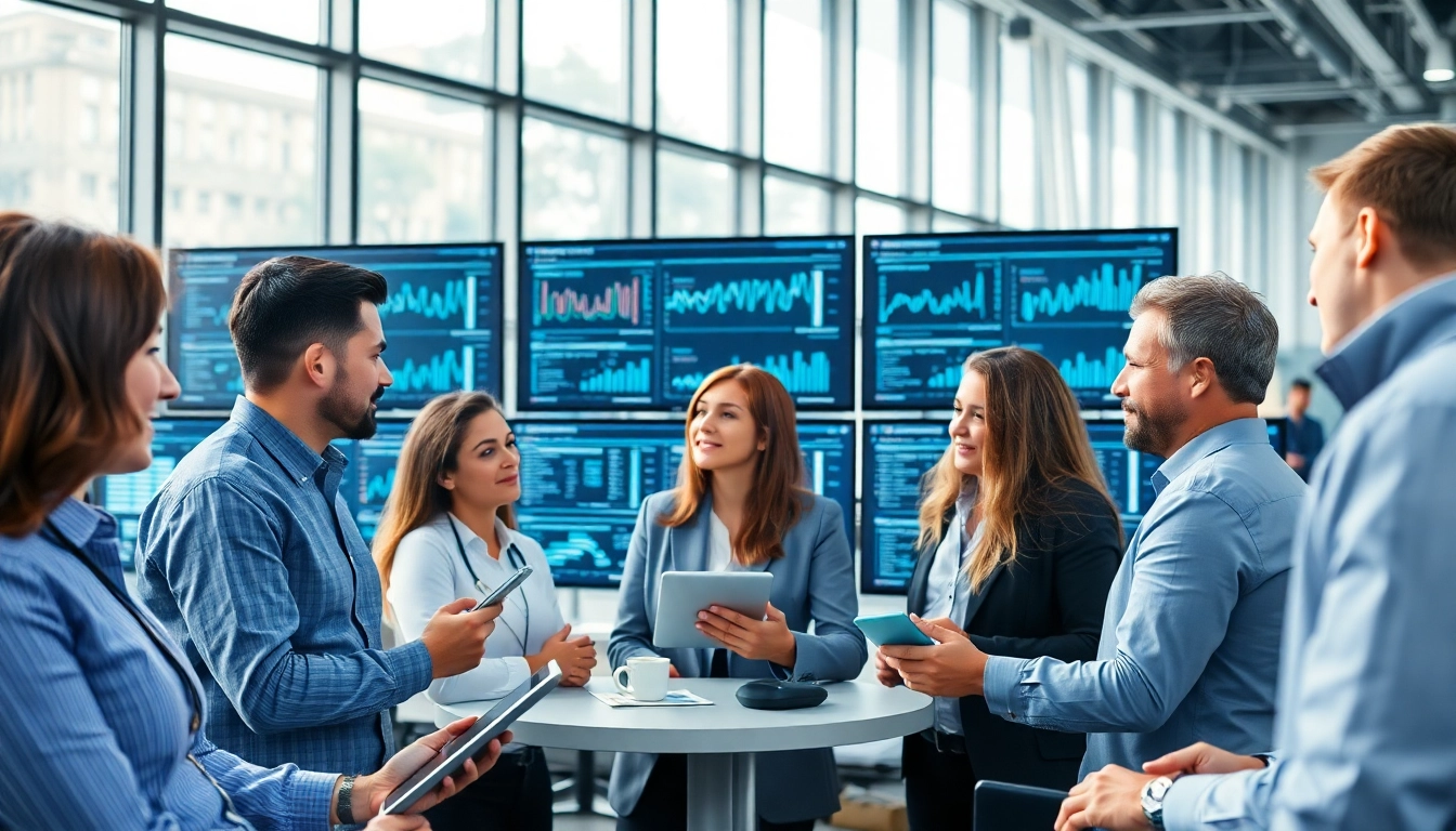 Boost your business with managed IT services near me from expert professionals at a vibrant office.