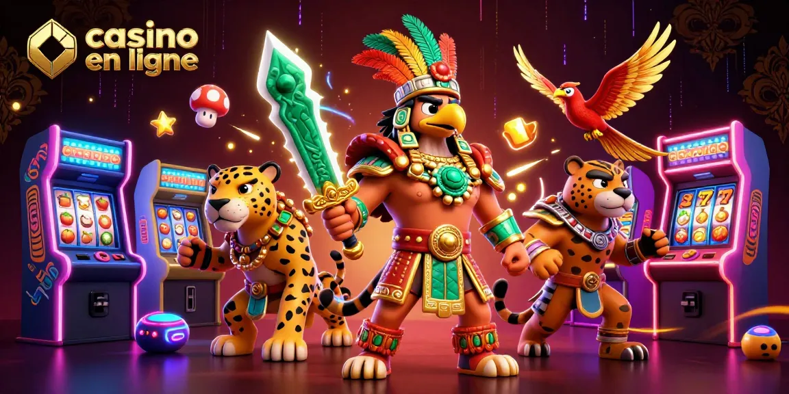 Créer des gains incroyables sur casino en ligne avec des guerriers azteques et des machines à sous colorées.