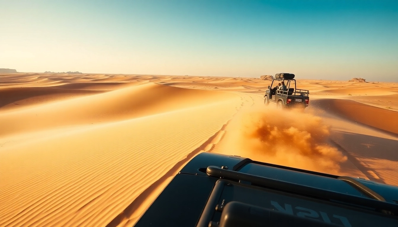 Experience an exhilarating desert safari dubai ride through stunning golden sand dunes.