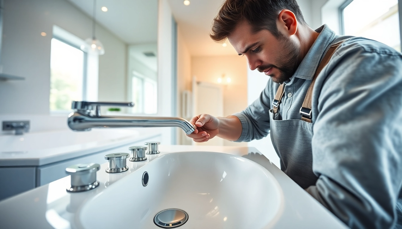 Die sonni sanitär GmbH wird bei der Renovierung von modernen Bädern gezeigt.