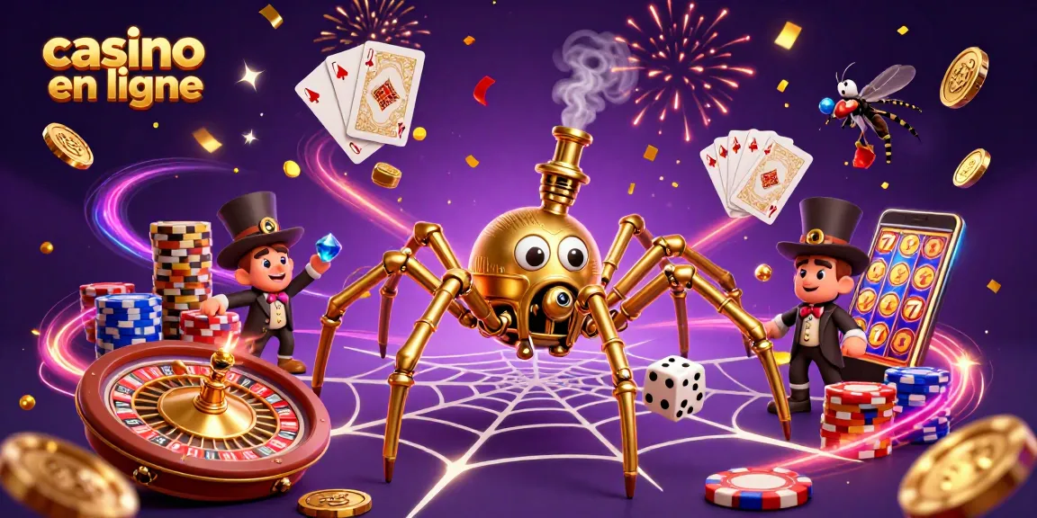 Explorez les jeux sur casino en ligne avec des effets visuels dynamiques et un design ludique.