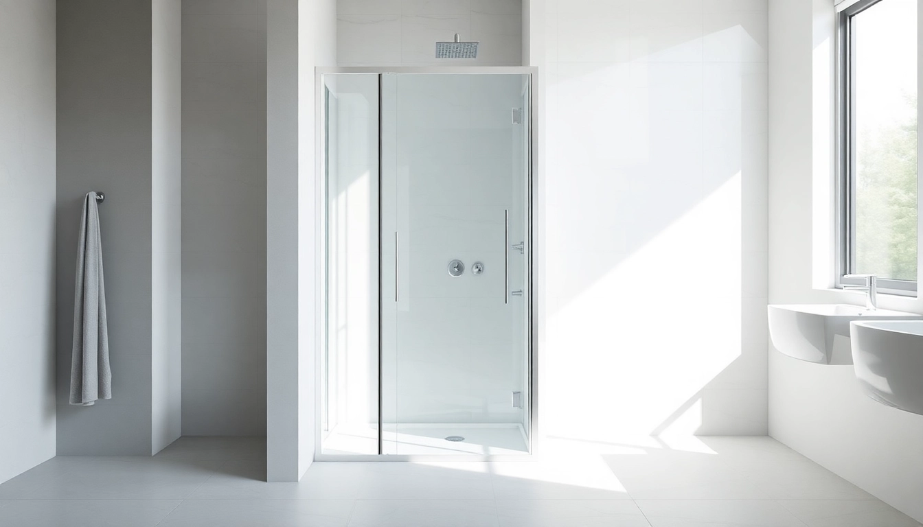 Moderne duschkabine 80x80 eckeinstieg in eleganter Badezimmerumgebung