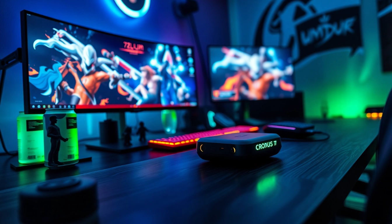 Cronus zen gaming station setup highlighting advanced gaming gear.