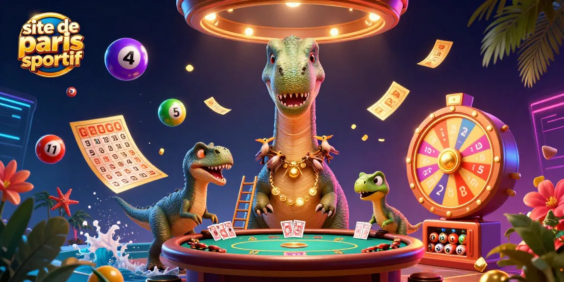 Vivez l'excitation du site de paris sportif avec des personnages animés dans un casino vibrant.