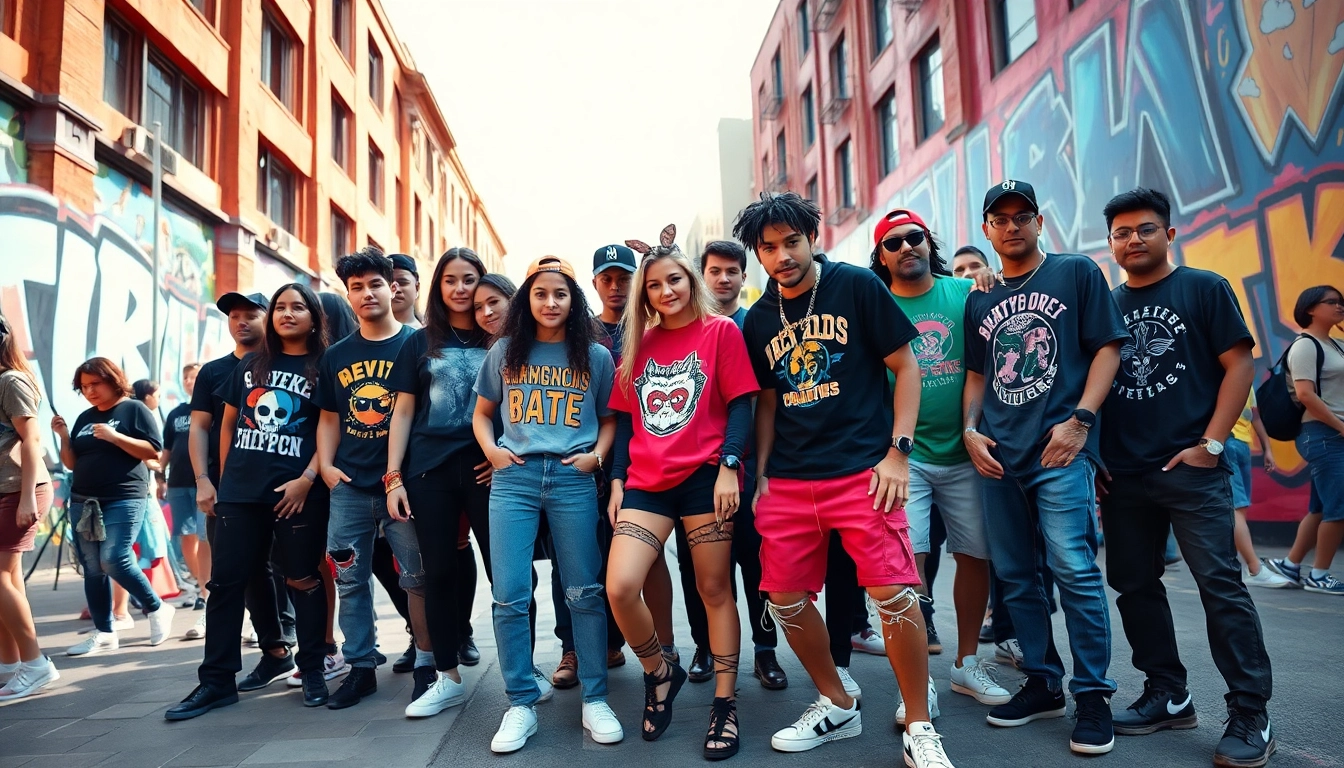 Explore modernstreet fashion with vibrant urban streetwear enthusiasts showcasing style and energy.