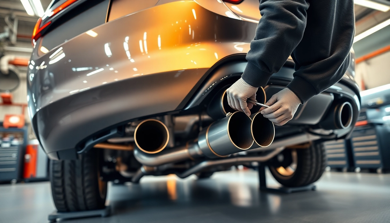 Upgrade the G90 m5 downpipe to list in a professional automotive workshop.