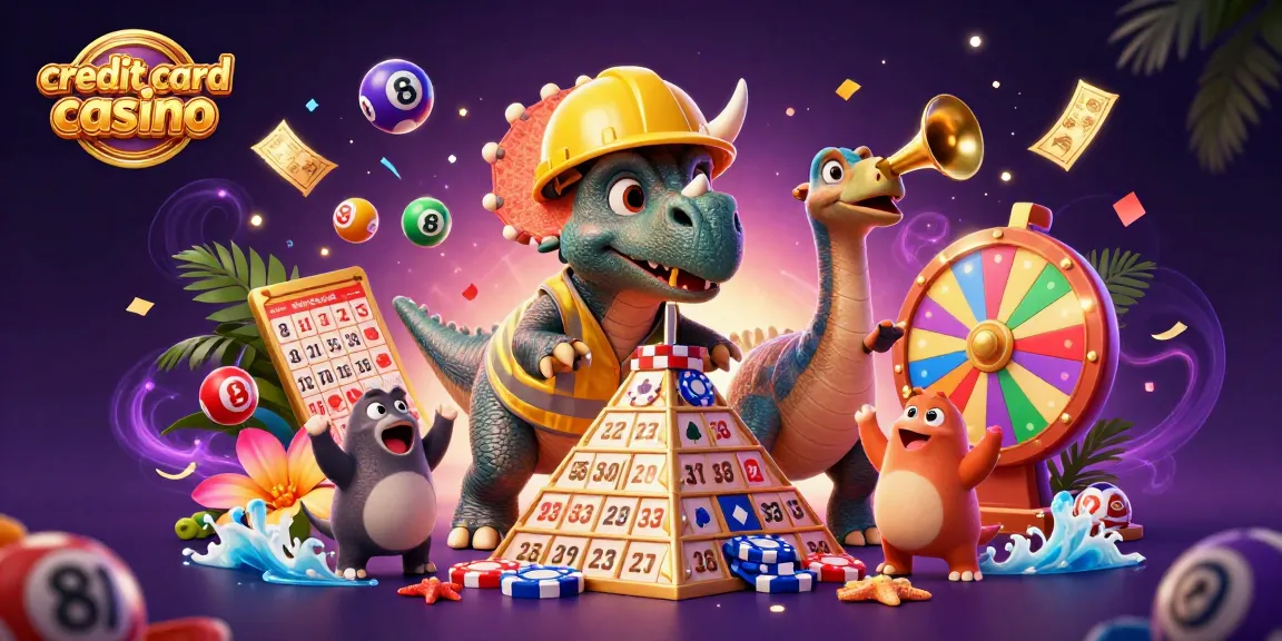 Experience exciting gameplay at a credit card casino with vibrant characters and dynamic gaming elements.