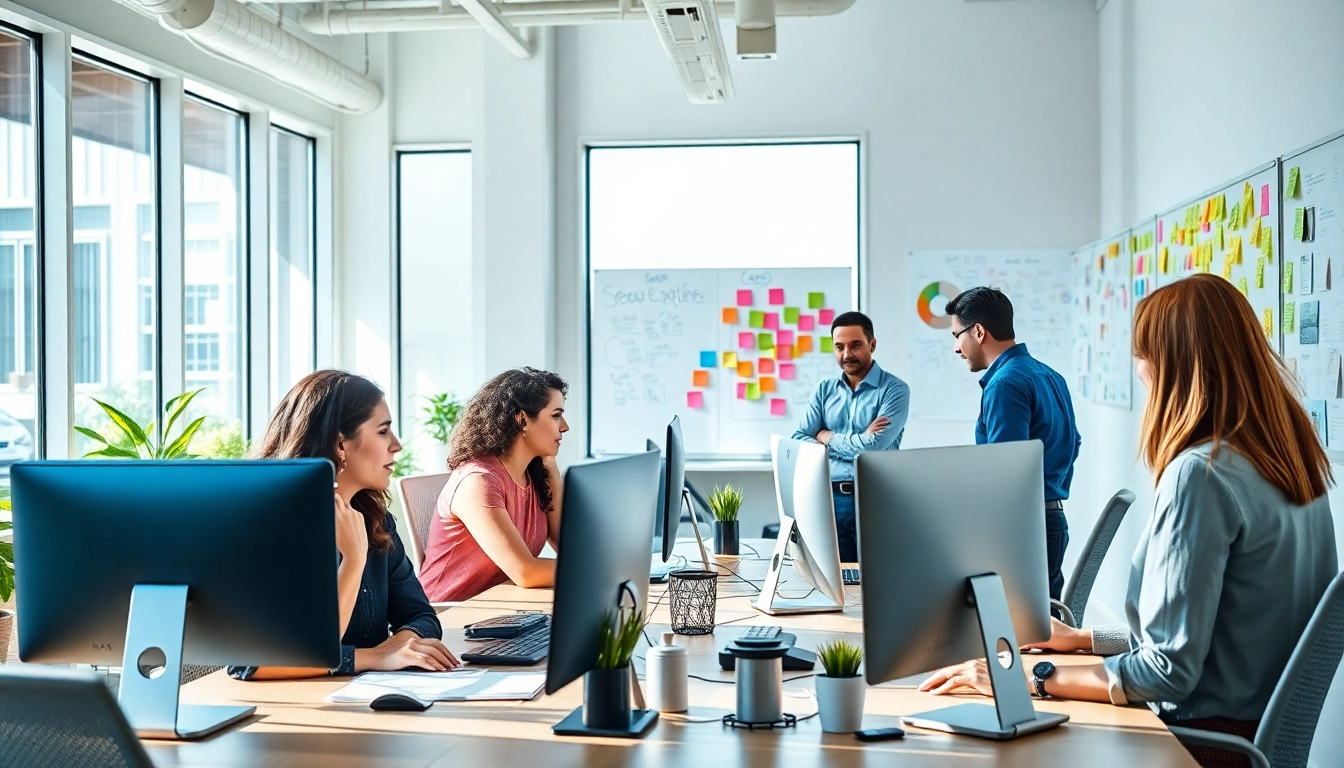 Agentur Suchmaschinenoptimierung optimiert SEO-Strategien in modernem Büro.