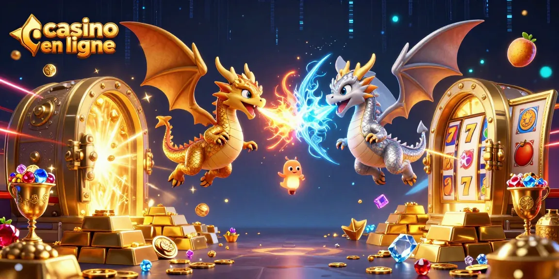 Capturez l'excitation des jeux de casino en ligne avec des dragons et des trésors éblouissants.