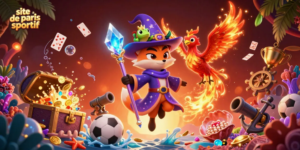 Pariez sur le site de paris sportif avec une illustration dynamique de casino captivante.