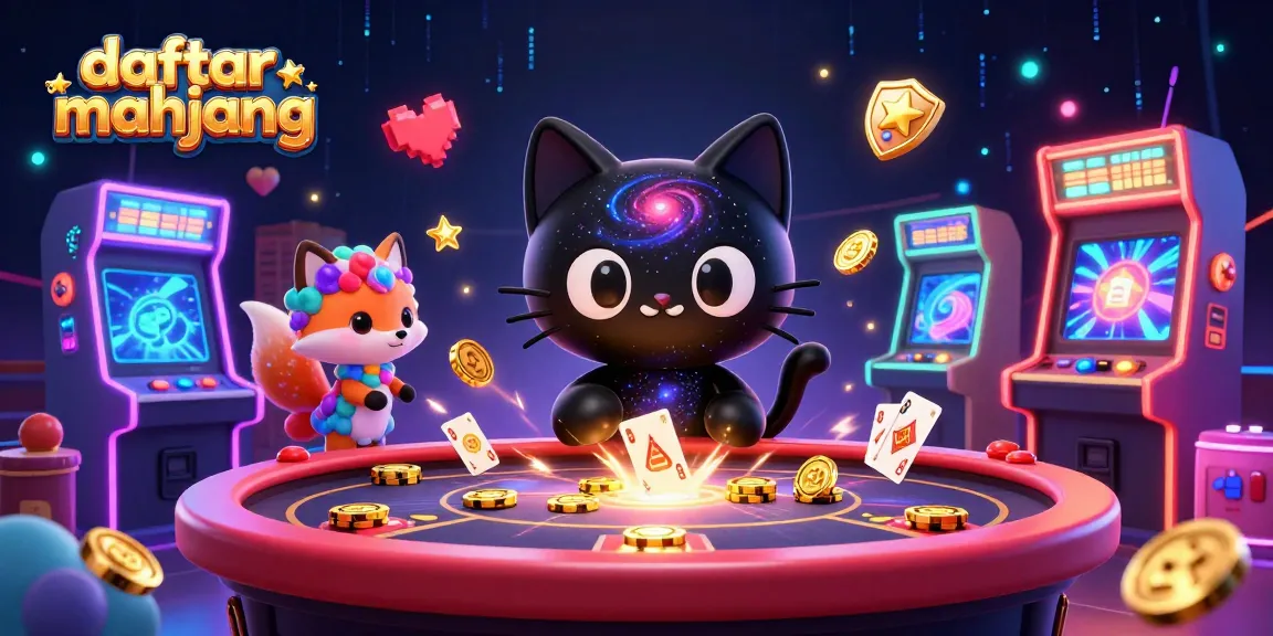 Engage with daftar mahjong at the cosmic casino filled with vibrant gaming elements and characters.
