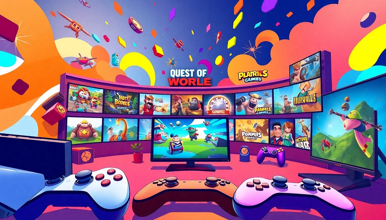 Engaging visual of gnhustgames highlighting a mix of favorite online games.