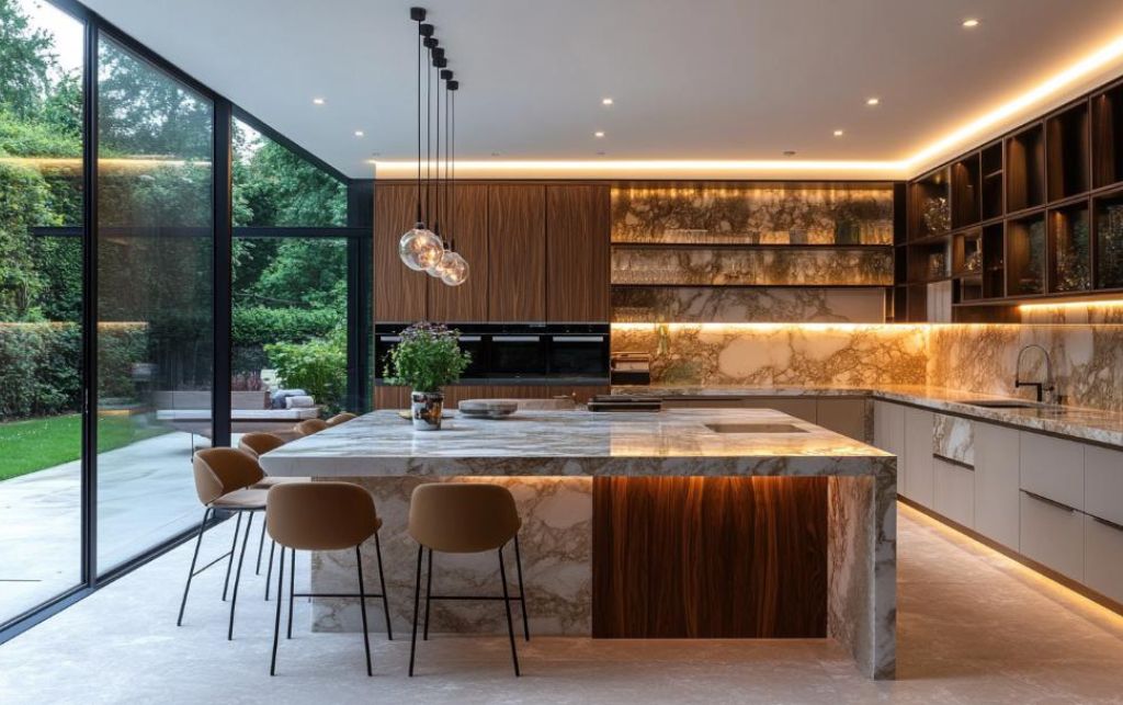 Marble Worktops: Classic Luxury for High-End Kitchens