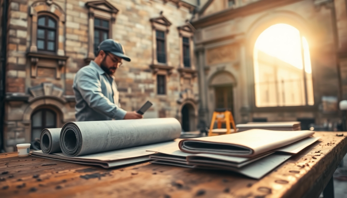 Heritage preservation and heavy-duty waterproofing demonstration in a historic building restoration.