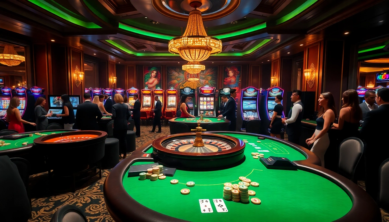 Experience high-stakes gaming at https://www.god345.net/ with luxurious casino tables and vibrant atmosphere.