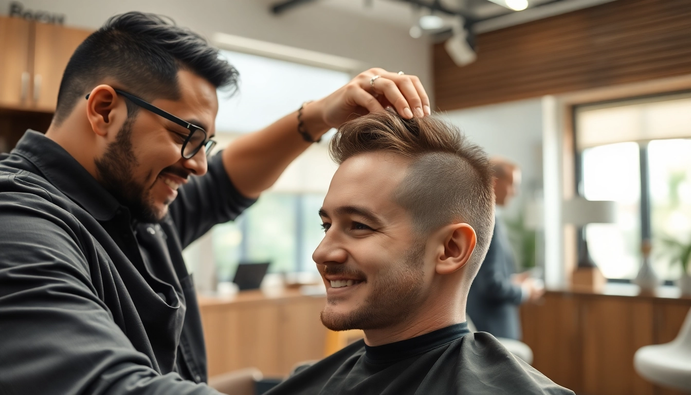 Client undergoing hair restoration at Ace of Fades 212 in a professional studio.