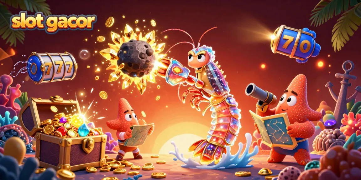Spin into action with slot gacor as a galactic mantis shrimp battles an asteroid of gold coins.