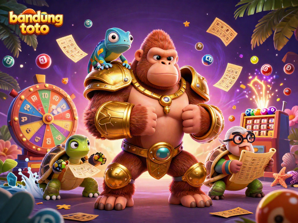 Engage with bandung toto's thrilling lottery games in a vibrant, dynamic setting filled with winning elements.