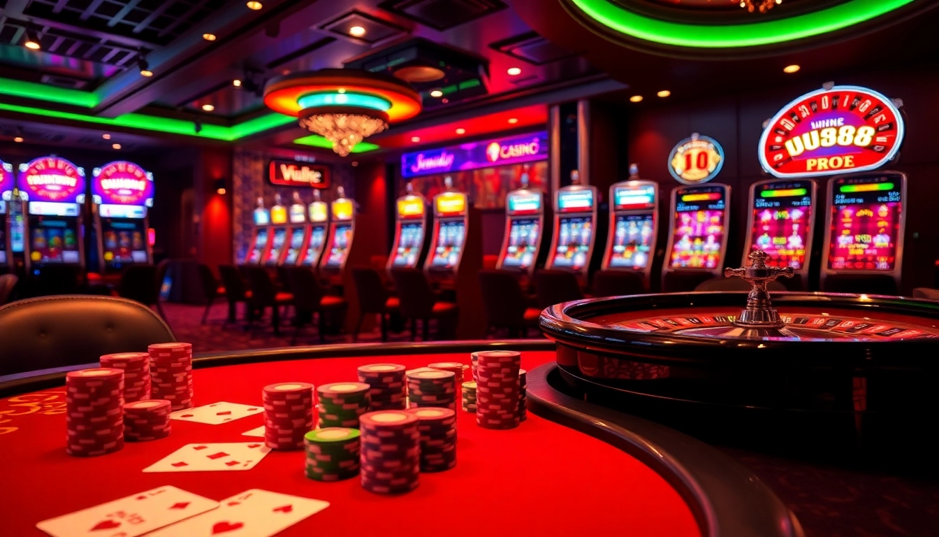 Experience thrilling action at the uu88 casino with vibrant poker games and exciting slot machines.