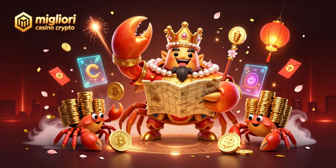 Gioca nei migliori casino crypto e scopri il tesoro del granchio dorato con monete Bitcoin e Ethereum!