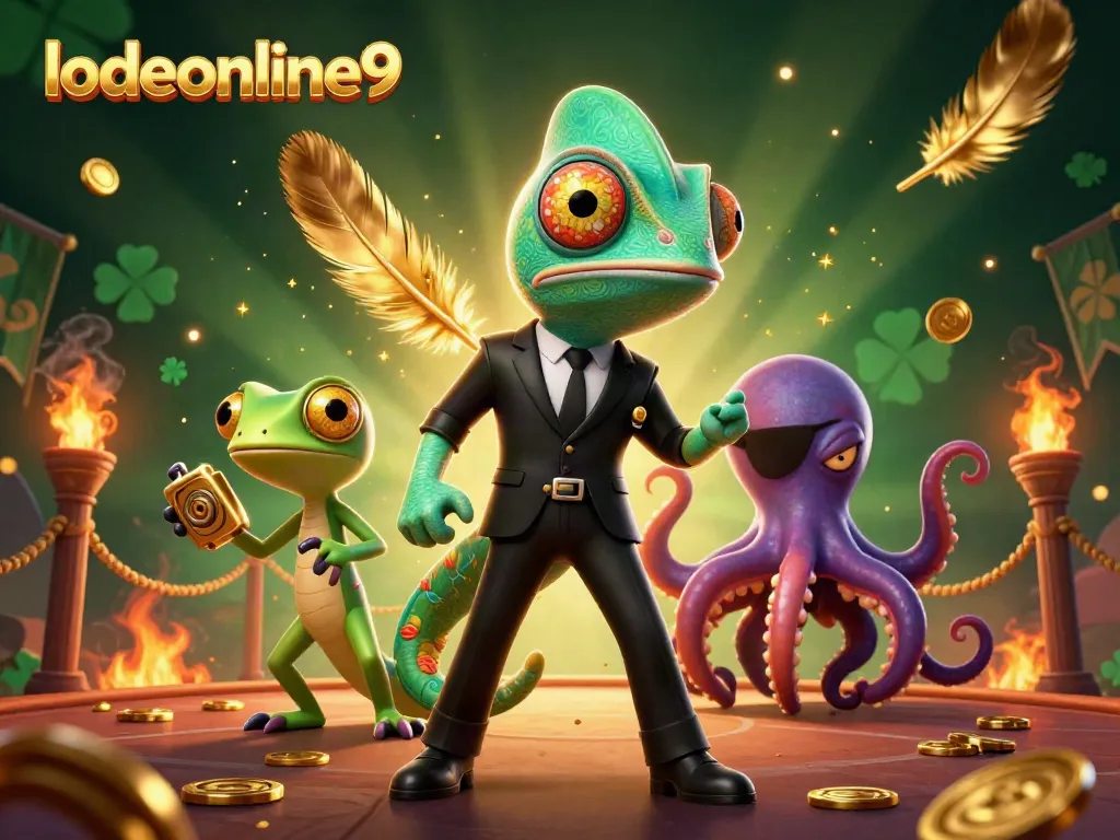 Experience thrilling action with lodeonline9 as characters engage in vibrant casino battles.