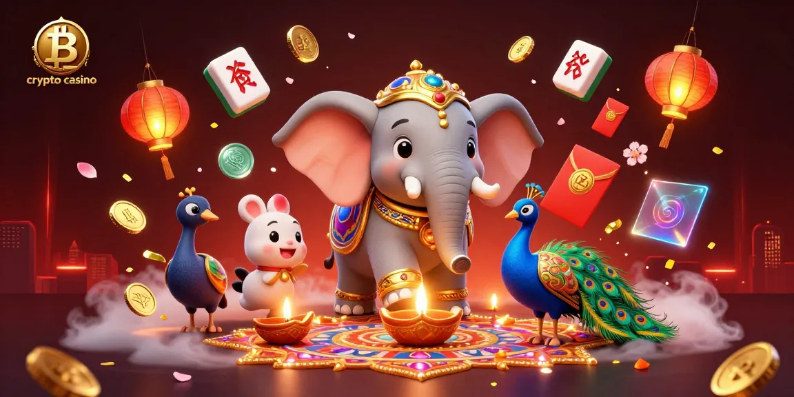 Gioca nei crypto casino e scopri monete Bitcoin ed Ethereum tra fantastici elefanti e pavoni.