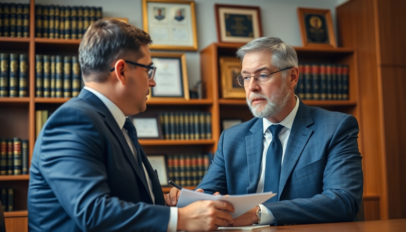 Consultation with a professional personal injury lawyer at https://www.wcfjustice.com, showcasing trust and dedication.