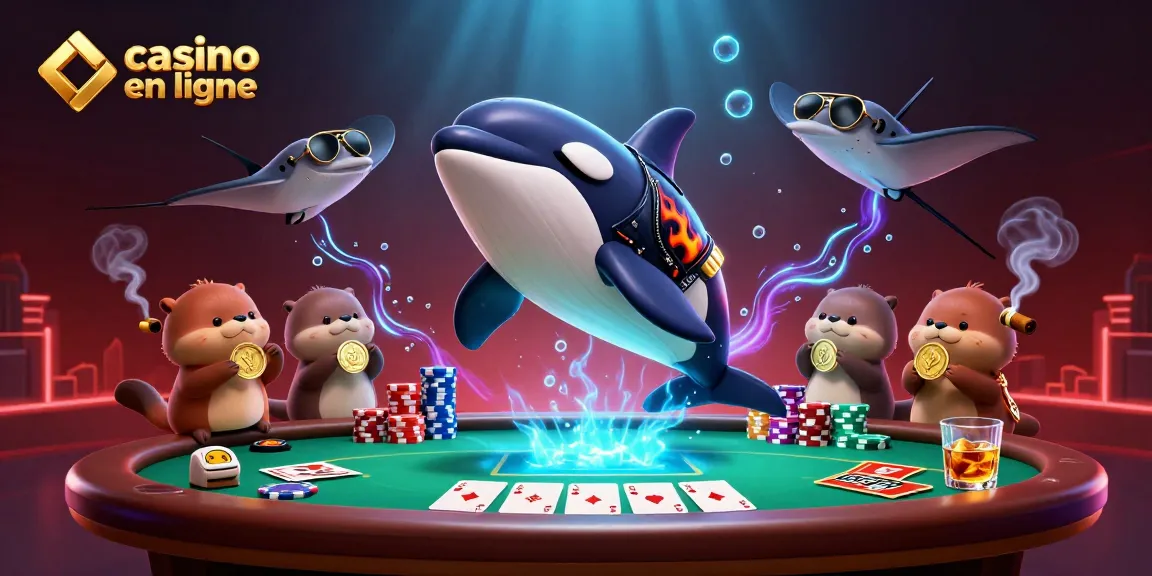 Gagnez avec le casino en ligne tout en explorant une scène animée avec des personnages marins.