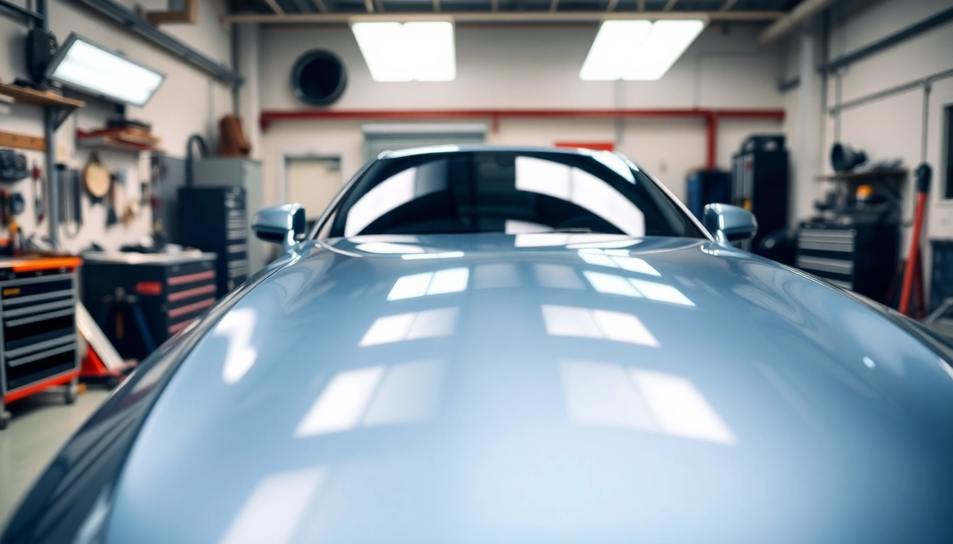 Paint protection film installer in Fort Worth applying a clear layer on a car's surface.