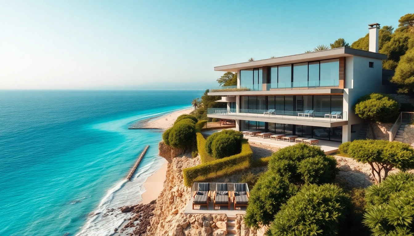 Explore a stunning villa as property in turkey alanya overlooking the beach.