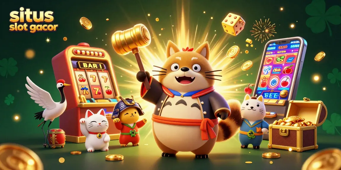 Experience winning with the situs slot gacor featuring a vibrant 3D casino scene.