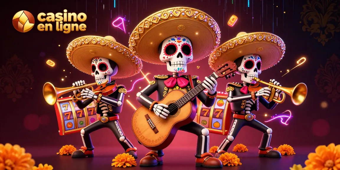Jouez à des jeux de casino en ligne passionnants avec ce groupe de mariachi coloré.