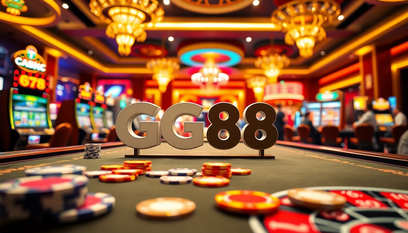 Excited players enjoying classic games at GG88 online casino.