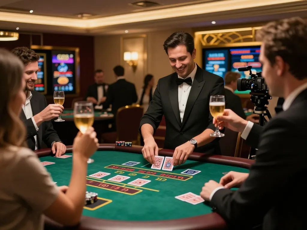 Players enjoying a thrilling game of blackjack at sin88 casino, showcasing strategic play and lively atmosphere.