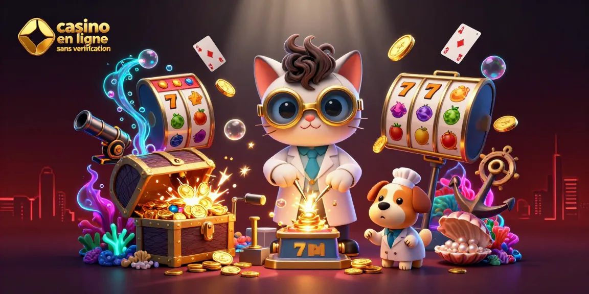 Visualisez un monde de casino en ligne sans vérification avec une machine à répliquer des pièces d’or dans un décor dynamique et coloré.