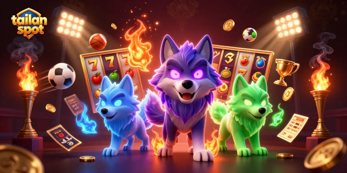 Catch exciting wins with tailan slot amidst vibrant slot reels and alluring symbols in a lively casino scene.