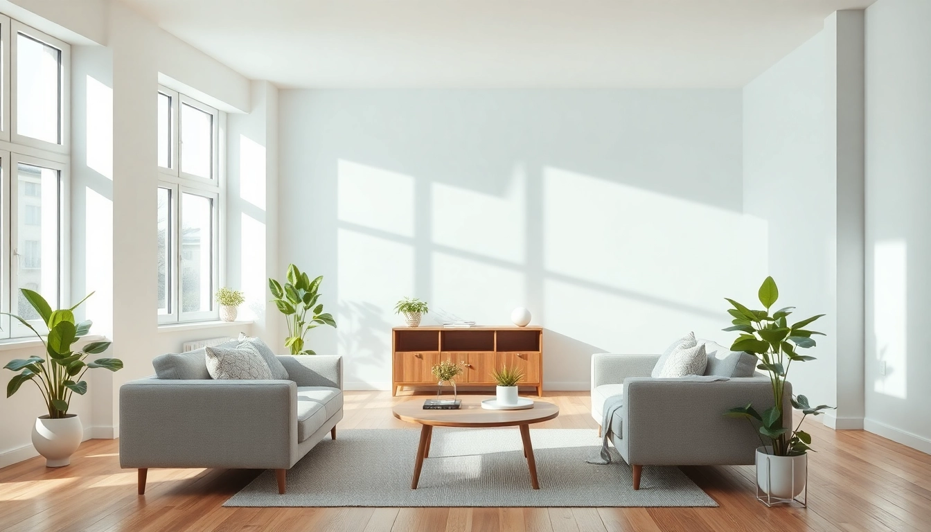 Scandia-inspired Scandinavian interior design showcasing a modern, elegant living space.