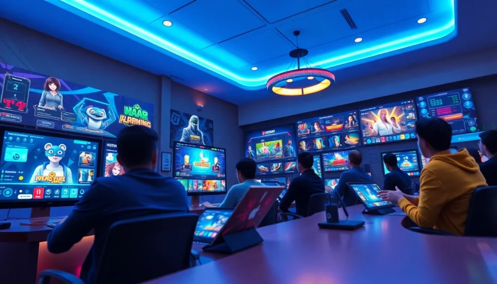 KJC AC interactive online gaming platform showcasing vibrant games and user engagement.