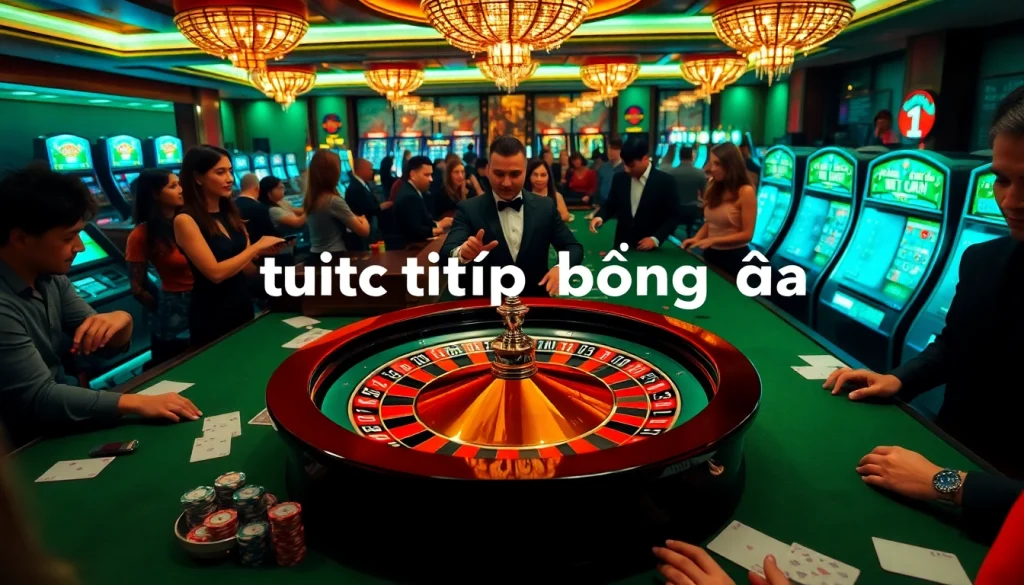 Experience thrilling moments betting trực tiếp bóng đá at our dazzling roulette table surrounded by excitement.