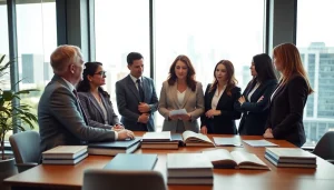 Lawyers providing assistance at https://www.shiverhamilton.com in a modern office.