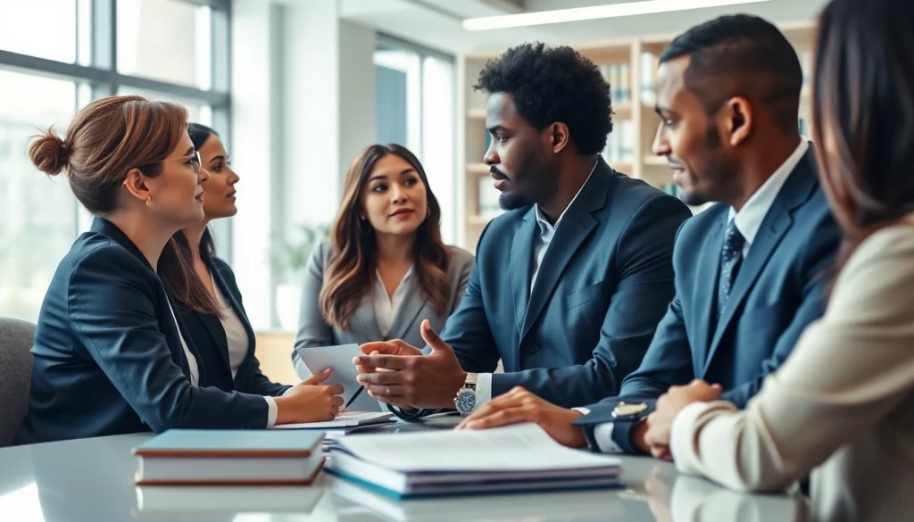 Consultation at https://www.shiverhamilton.com featuring diverse lawyers in a modern setting.
