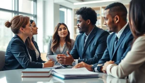 Consultation at https://www.shiverhamilton.com featuring diverse lawyers in a modern setting.